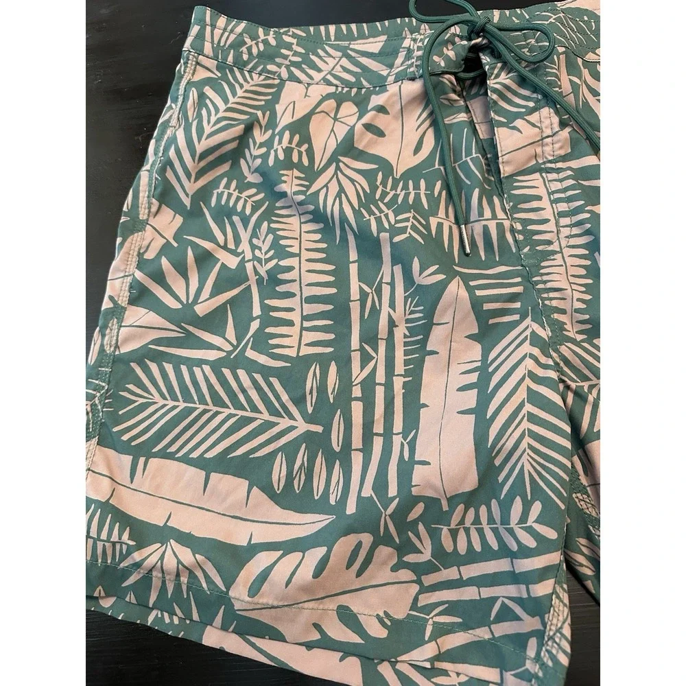 Deus Ex Machina Shorts Mens 38 Green‎ Boardshort All Over Print
